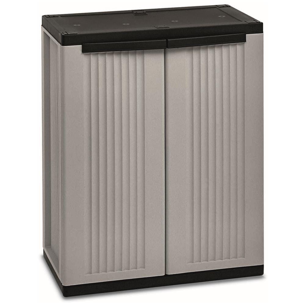 Armadio Jblack 68 basso 2 ante e 1 ripiano L68 x P37,5 x H85 - Foto 1