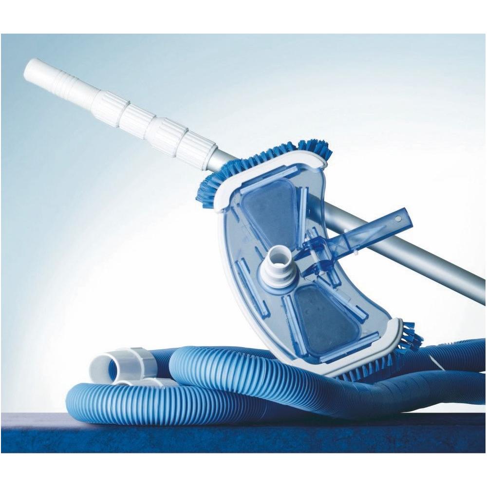 Kit Puliscifondo Manico Telescopico, Alluminio, 3,6 Mt, Tubo 6 Mt - Foto 1