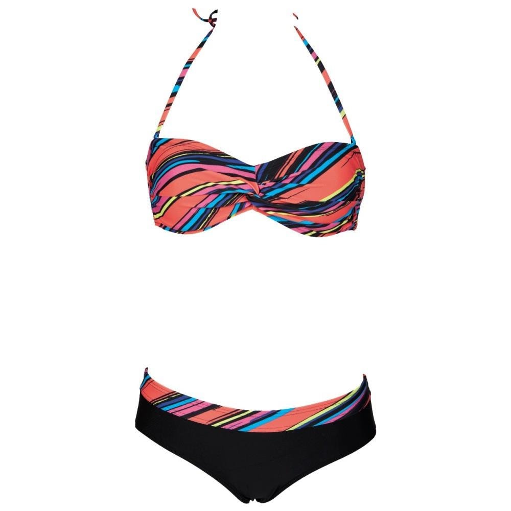 Costume Donna Stripes Twist Bandeau Nero Fantasia 42 - Foto 1