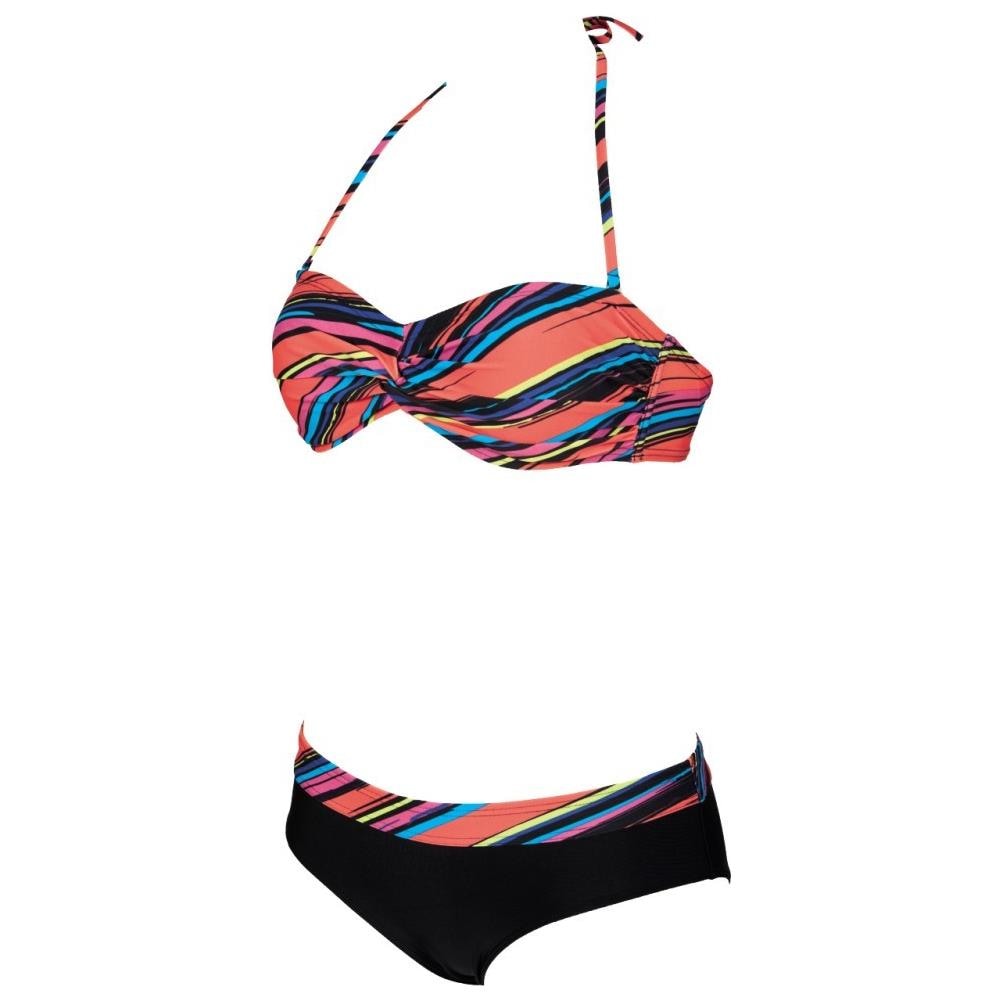 Costume Donna Stripes Twist Bandeau Nero Fantasia 42 - Foto 2