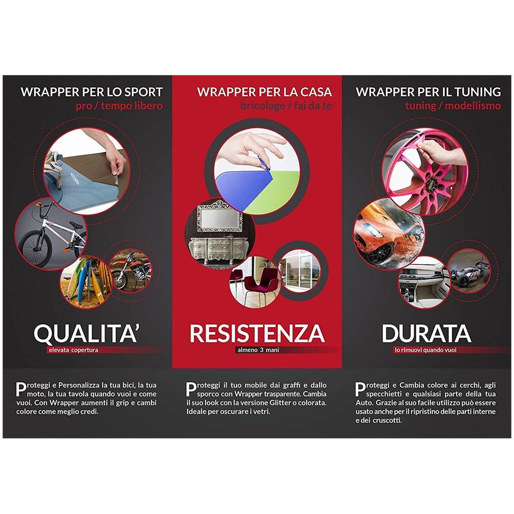 Wrapper Spray Vernici Rimovibili Protector Paint Extra Strong Trasparente Opaco - Foto 2