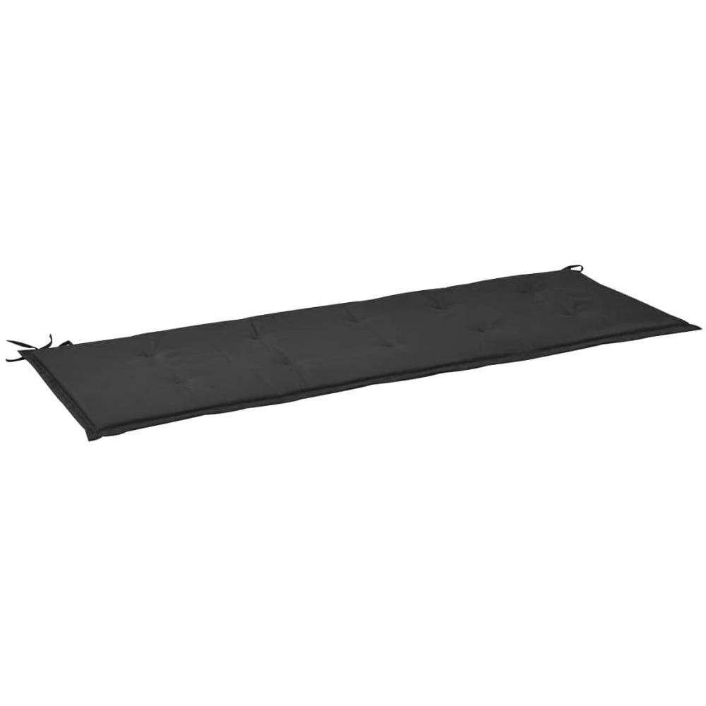 Cuscino per Panca da Giardino Nero 150x50x4 cm - Foto 2