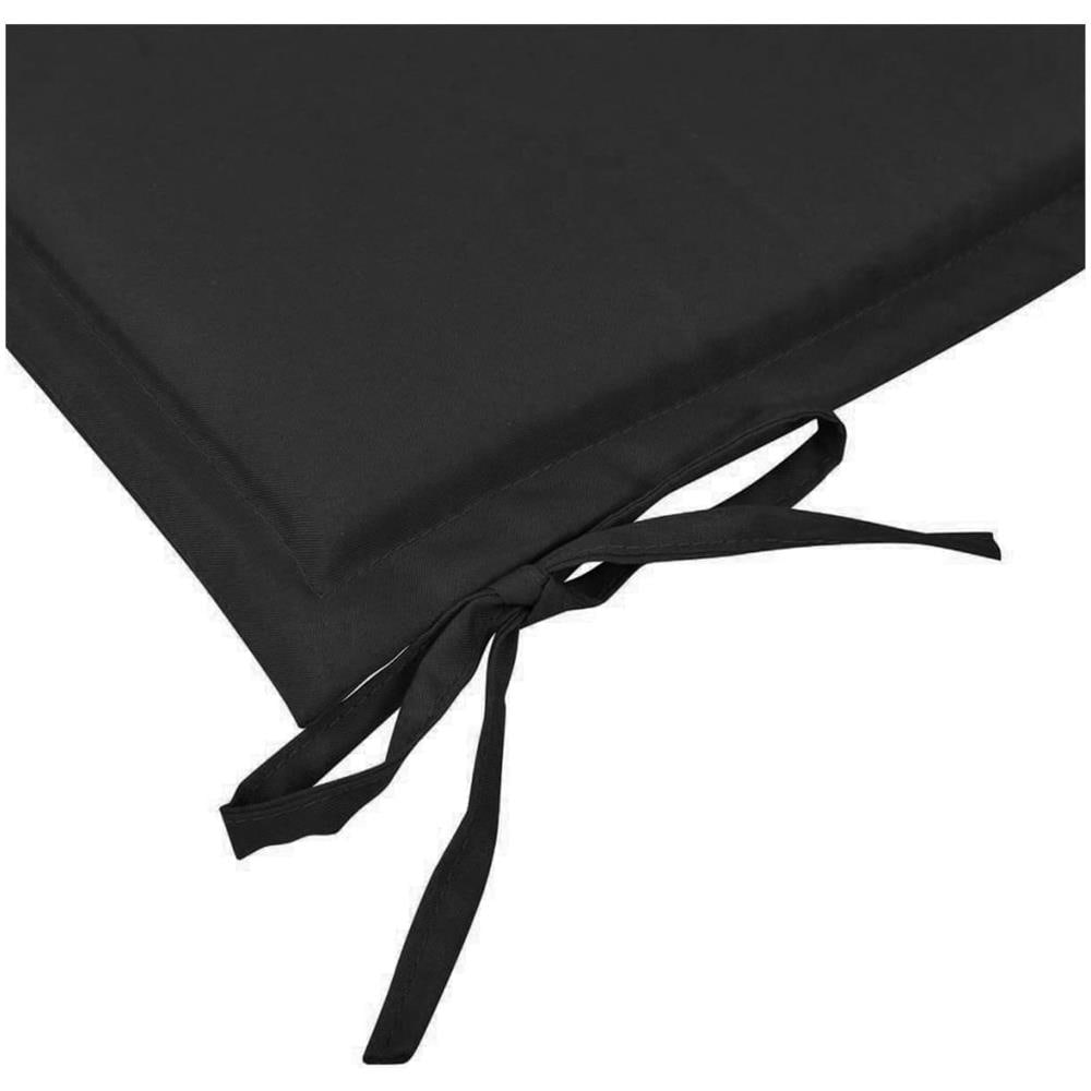 Cuscino per Panca da Giardino Nero 150x50x4 cm - Foto 10
