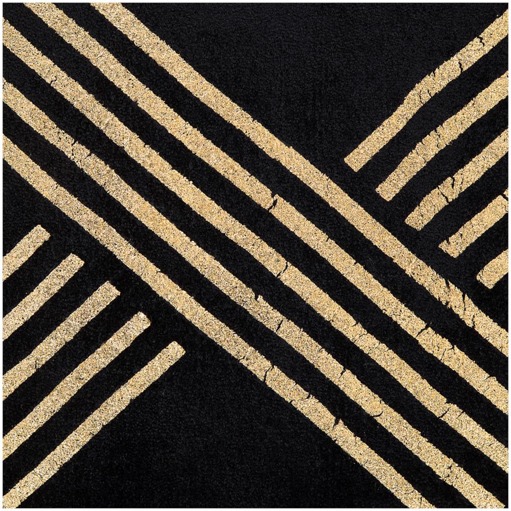 Tappeto A Pelo Corto Nero / oro 160 X 230 Cm Vekse - Foto 2