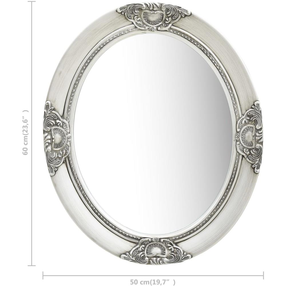 Specchio Da Parete Stile Barocco 50x60 Cm Argento - Foto 6