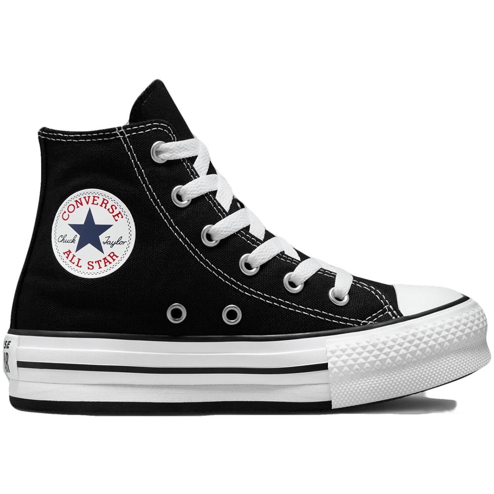 Scarpe Chuck Taylor All Star Eva Lift Platform Hi Taglia 32 Codice 372859c Nero - Foto 1