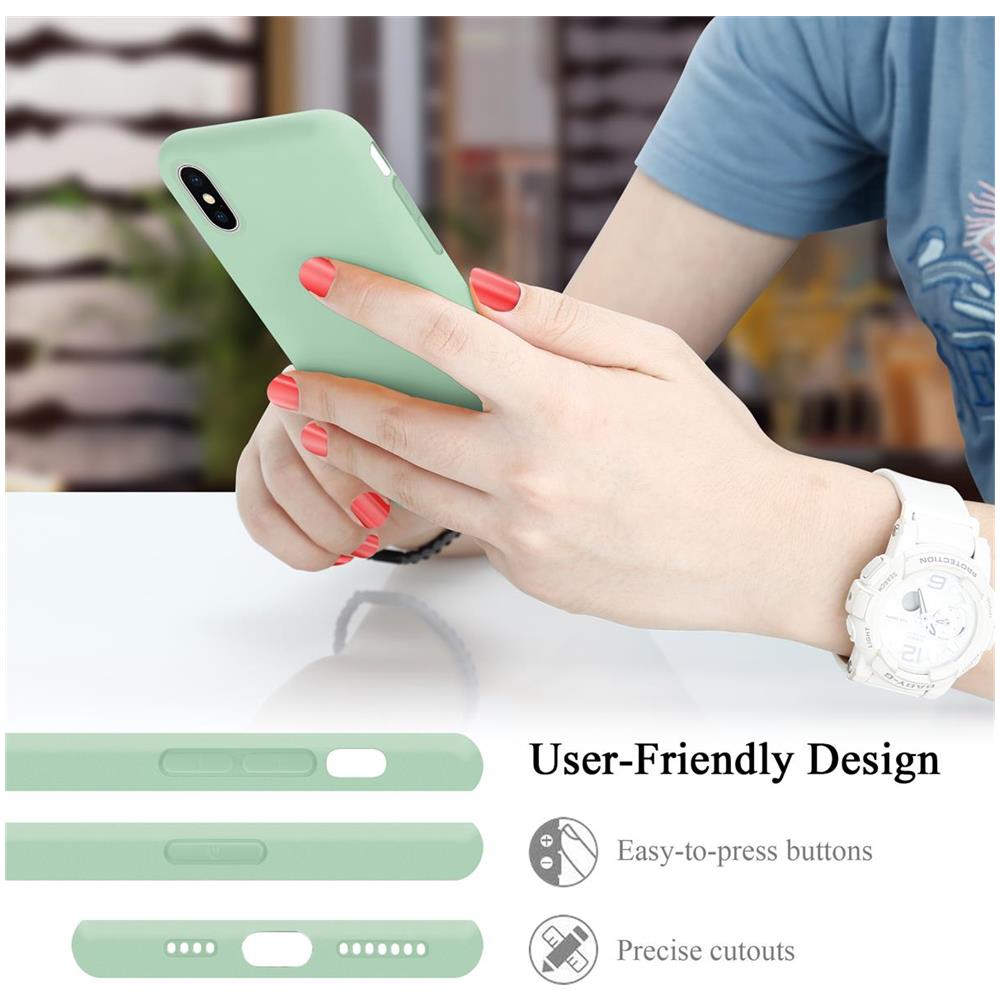 Cadorabo Custodia Compatibile Con Apple Iphone Xs Max In Liquid Verde Chiaro - Coperchio Protettivo In Silicone Tpu Flessibile - Foto 7