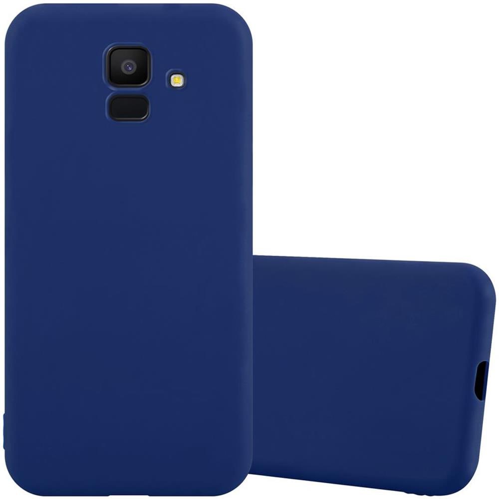 Custodia Compatibile Con Samsung Galaxy J6 2018 Eu / J600 In Candy Blu Scuro - Coperchio Protettivo In Silicone Tpu Flessibile - Foto 1