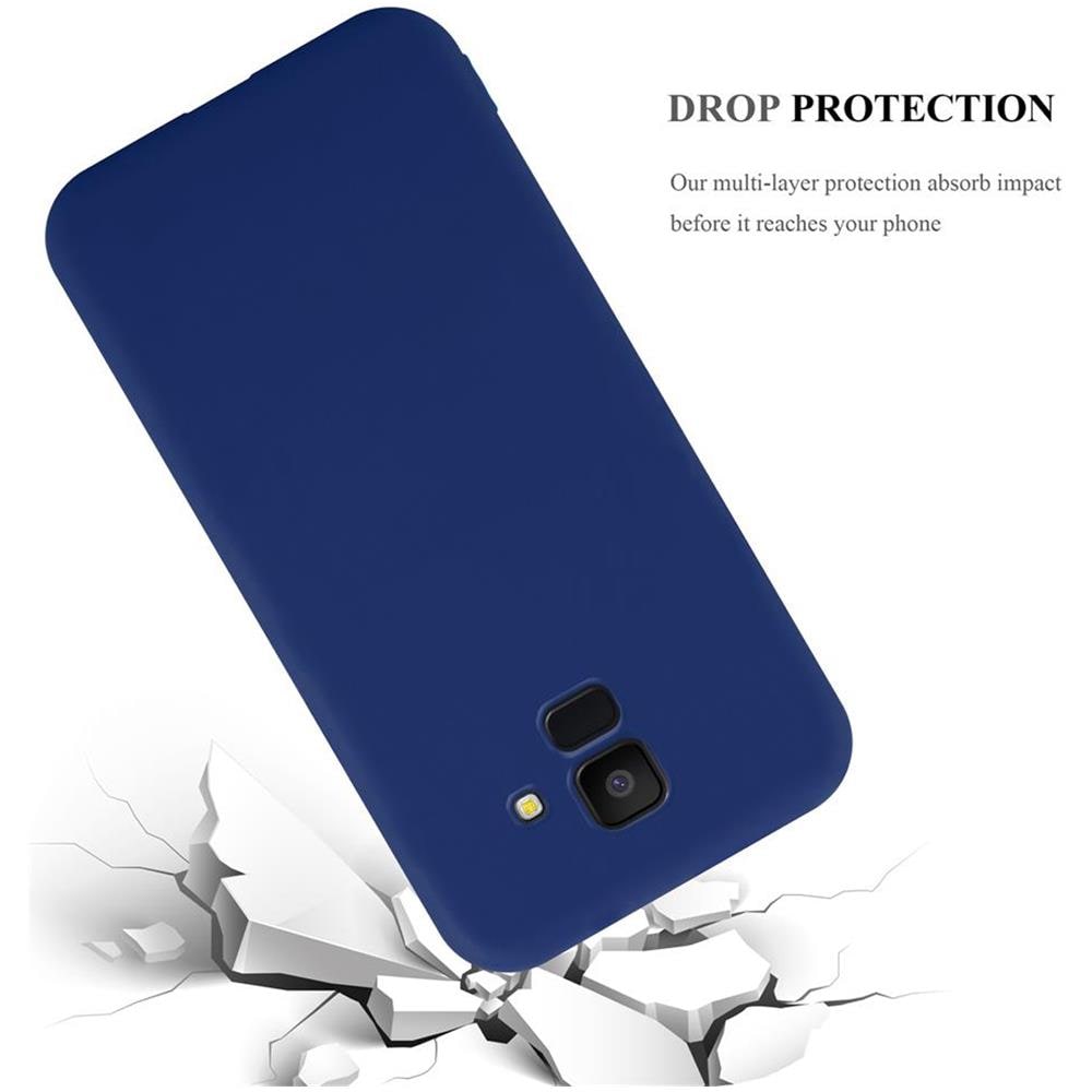 Custodia Compatibile Con Samsung Galaxy J6 2018 Eu / J600 In Candy Blu Scuro - Coperchio Protettivo In Silicone Tpu Flessibile - Foto 8