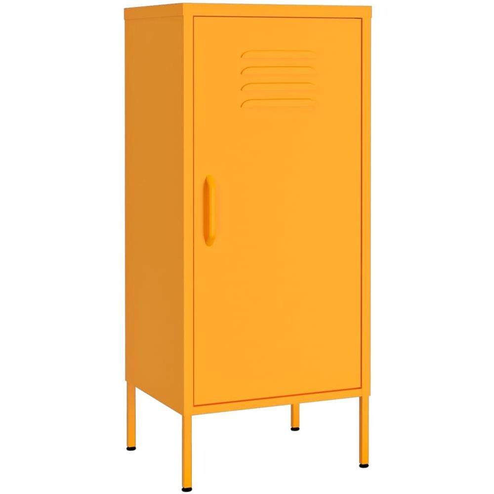 Armadietto Giallo Senape 42,5x35x101,5 Cm In Acciaio - Foto 2