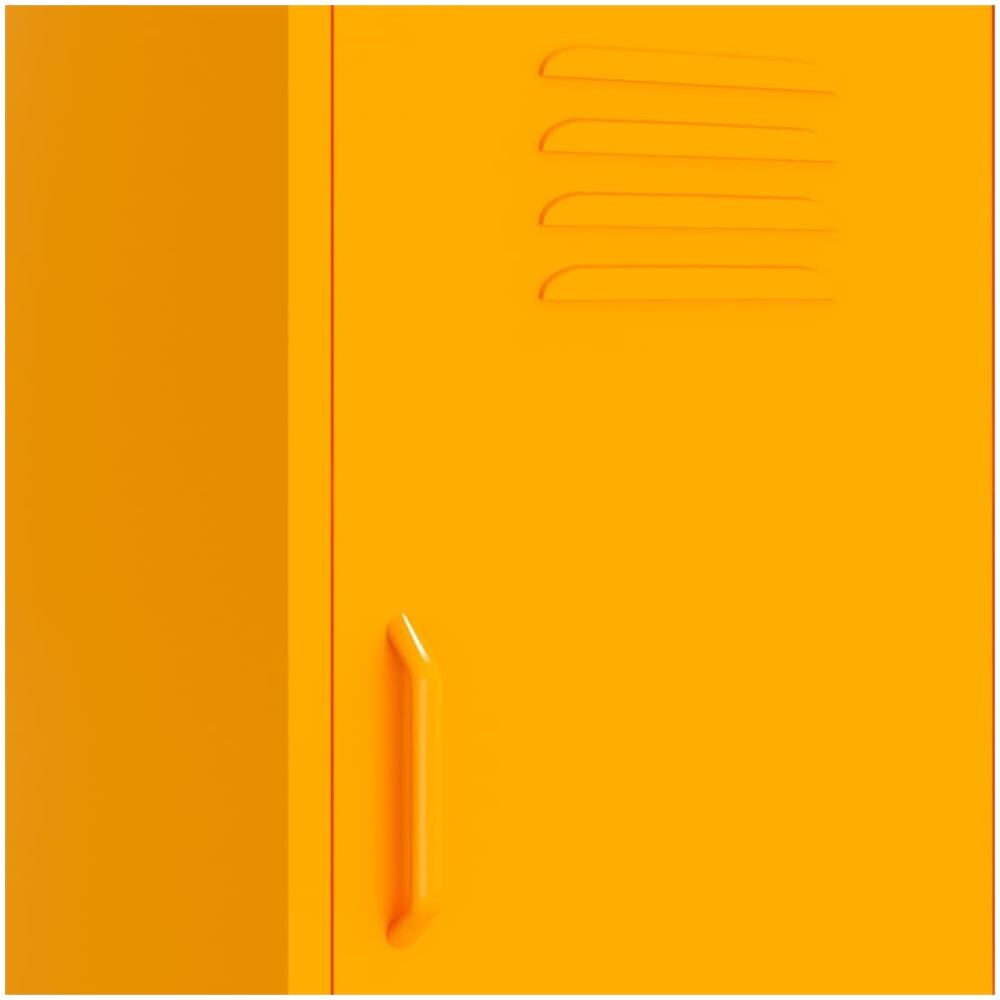 Armadietto Giallo Senape 42,5x35x101,5 Cm In Acciaio - Foto 3