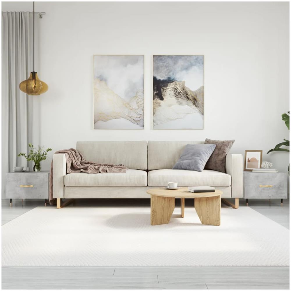 Tavolini Salotto 2pz Grigio Cemento 50x50x40 Legno Multistrato - Foto 1