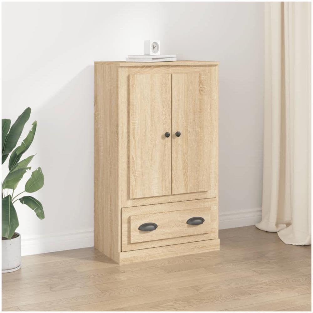 Credenza Rovere Sonoma 60x35,5x103,5 Cm In Legno Multistrato - Foto 1
