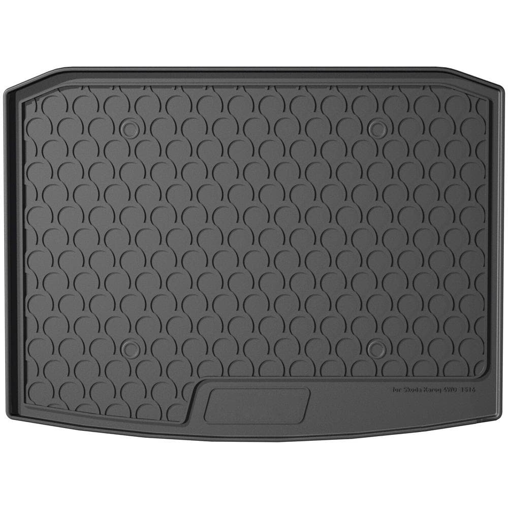 Vasca Baule Su Misura In Gomma Sintetica - Compatibile Per Skoda Karoq (12/17>12/21) 4wd, Baule Basso - Foto 1