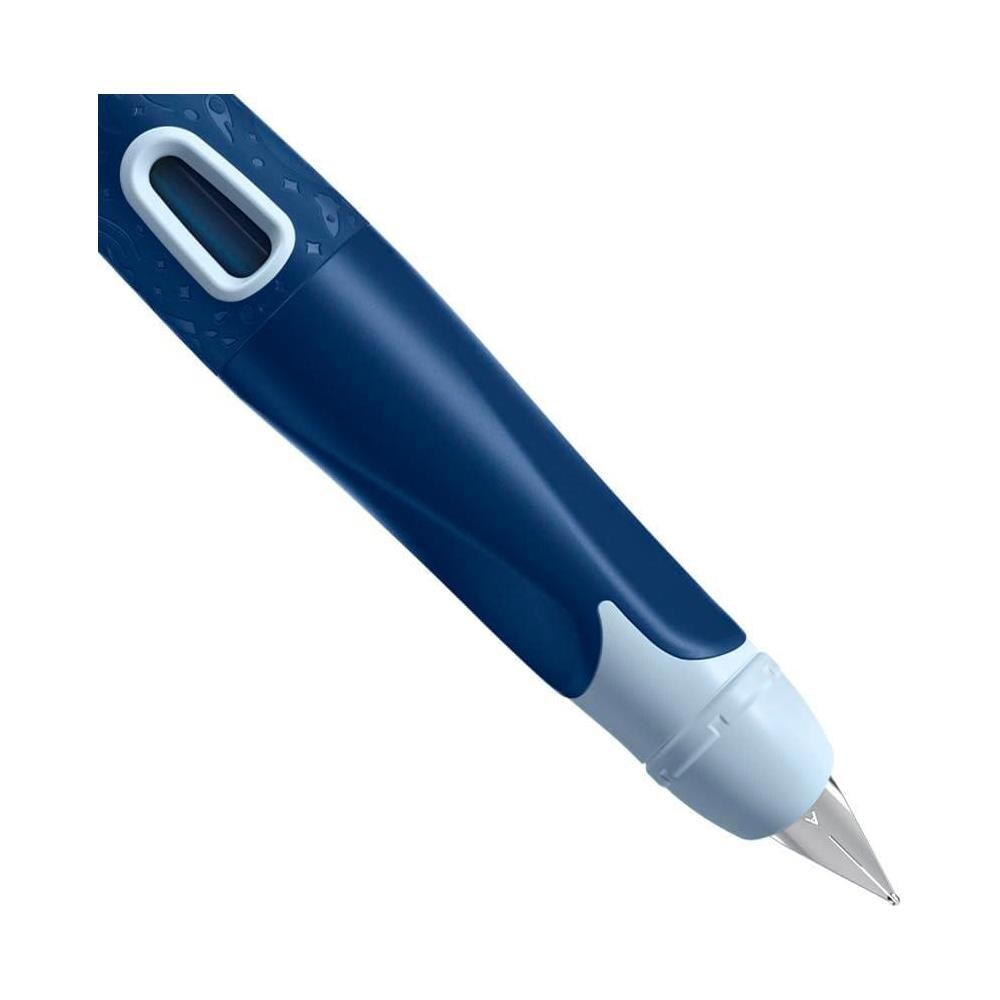 EASYbirdy - Penna Stilografica Ergonomica - 3D DreamWorld Edition - Blu - per Mancini - Punta Principiante - Cartuccia Blu inclusa - Foto 2