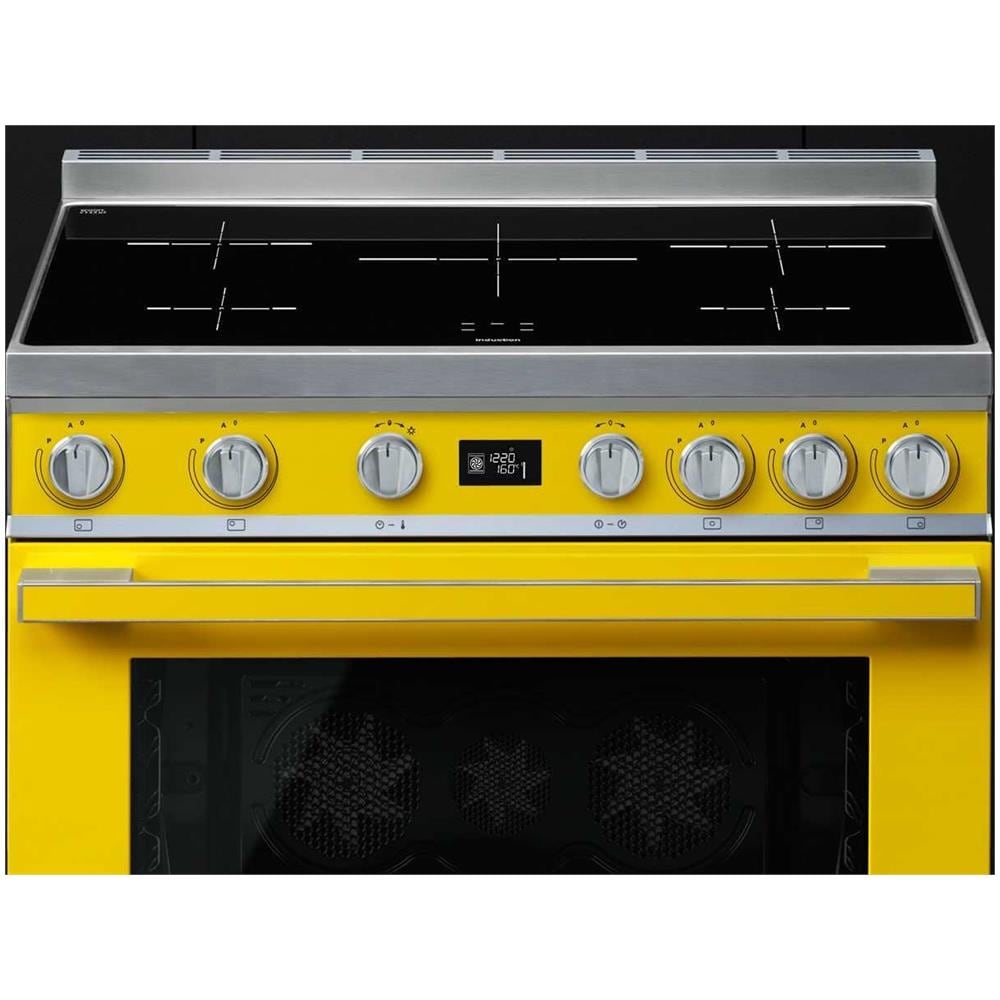Cucina Elettrica CPF9IPYW 5 Zone di Cottura Forno Elettrico Dimensione 90 x 60 cm Colore Giallo - Foto 5