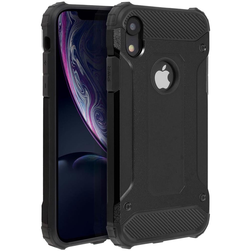 Cover Iphone Xr Protezione Bi-materia Anti-caduta Nero - Foto 2