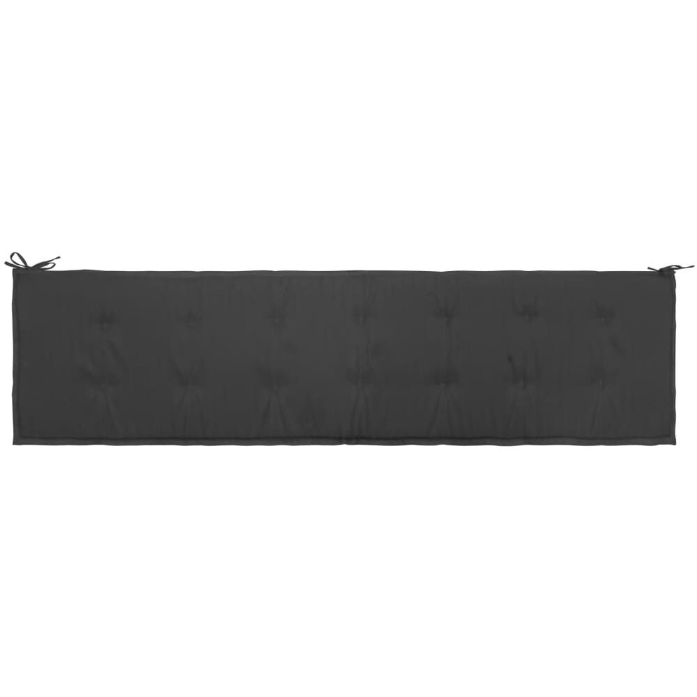 Cuscino per Panca da Giardino Antracite 200x50x4 cm - Foto 1