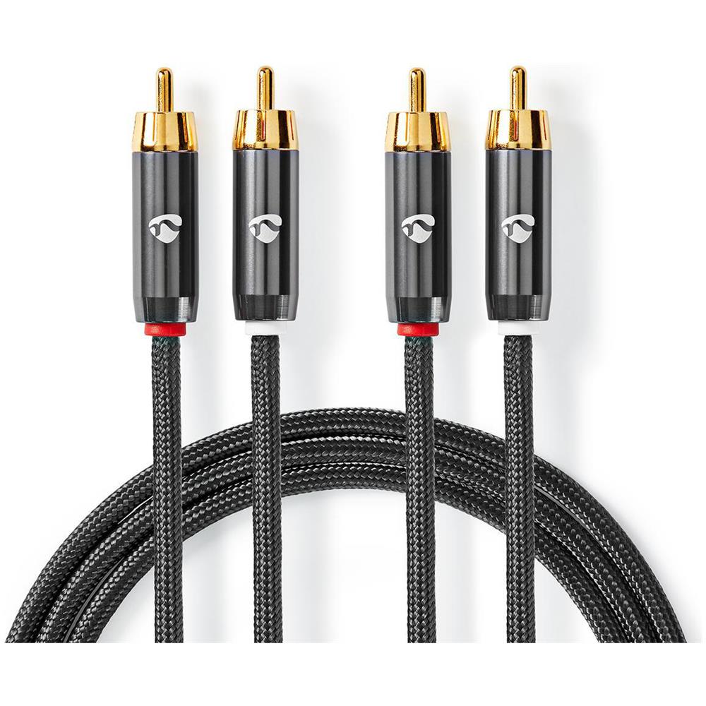 CATB24200GY20 cavo audio 2 m 2 x RCA Grigio - Foto 1