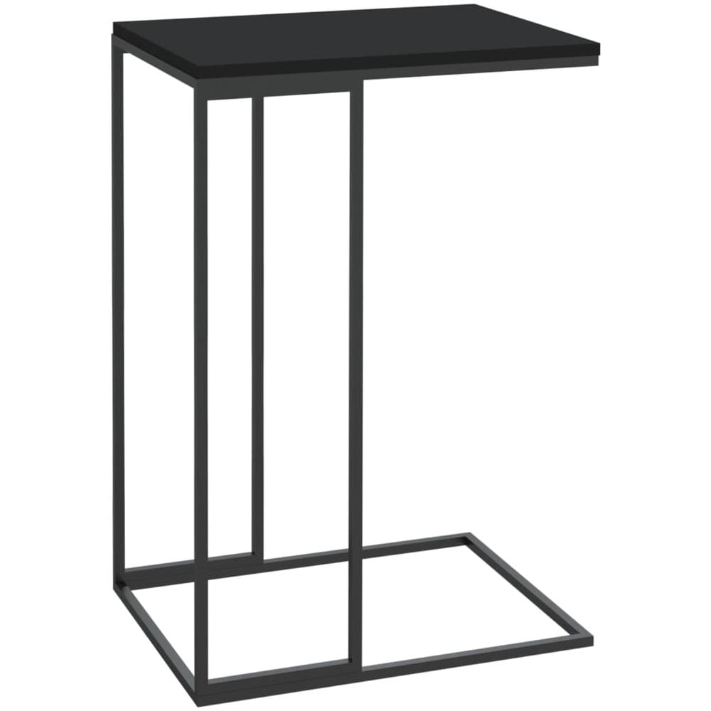 Tavolino da Salotto Nero 40x30x59 cm in Legno Multistrato - Foto 2