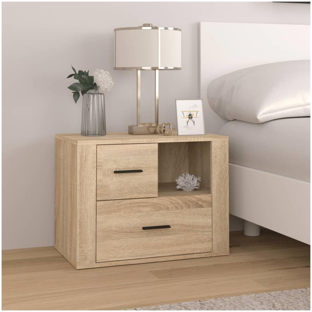 Comodino Rovere Sonoma 60x36x45 Cm In Legno Multistrato - Foto 1