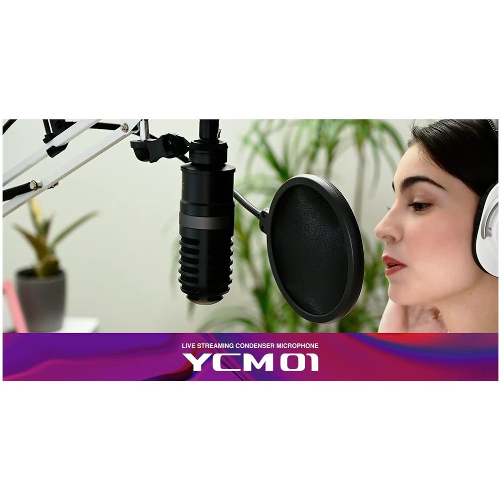 YCM01 Microfono a Condensatore con Diagramma Polare Cardioide e Connessione XLR Colore Nero - Foto 4
