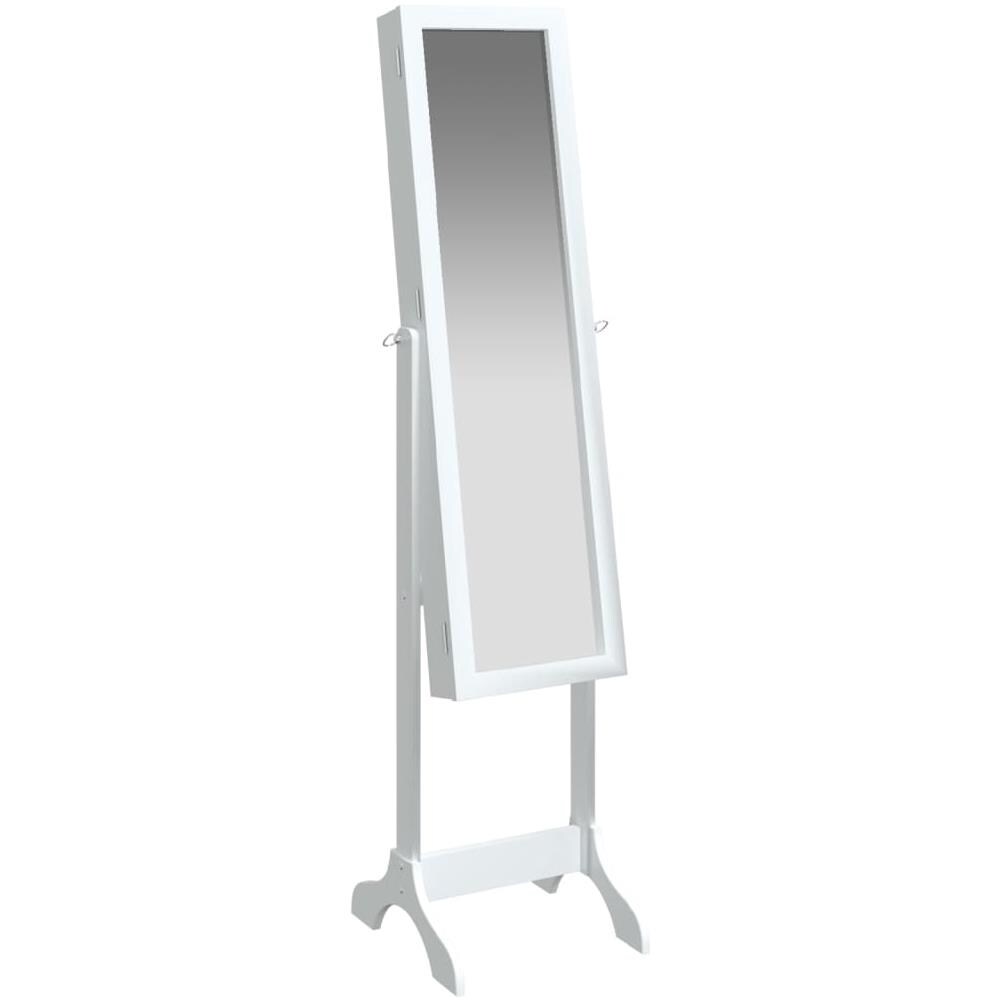 Specchio Autoportante Bianco 34x37x146 Cm - Foto 2