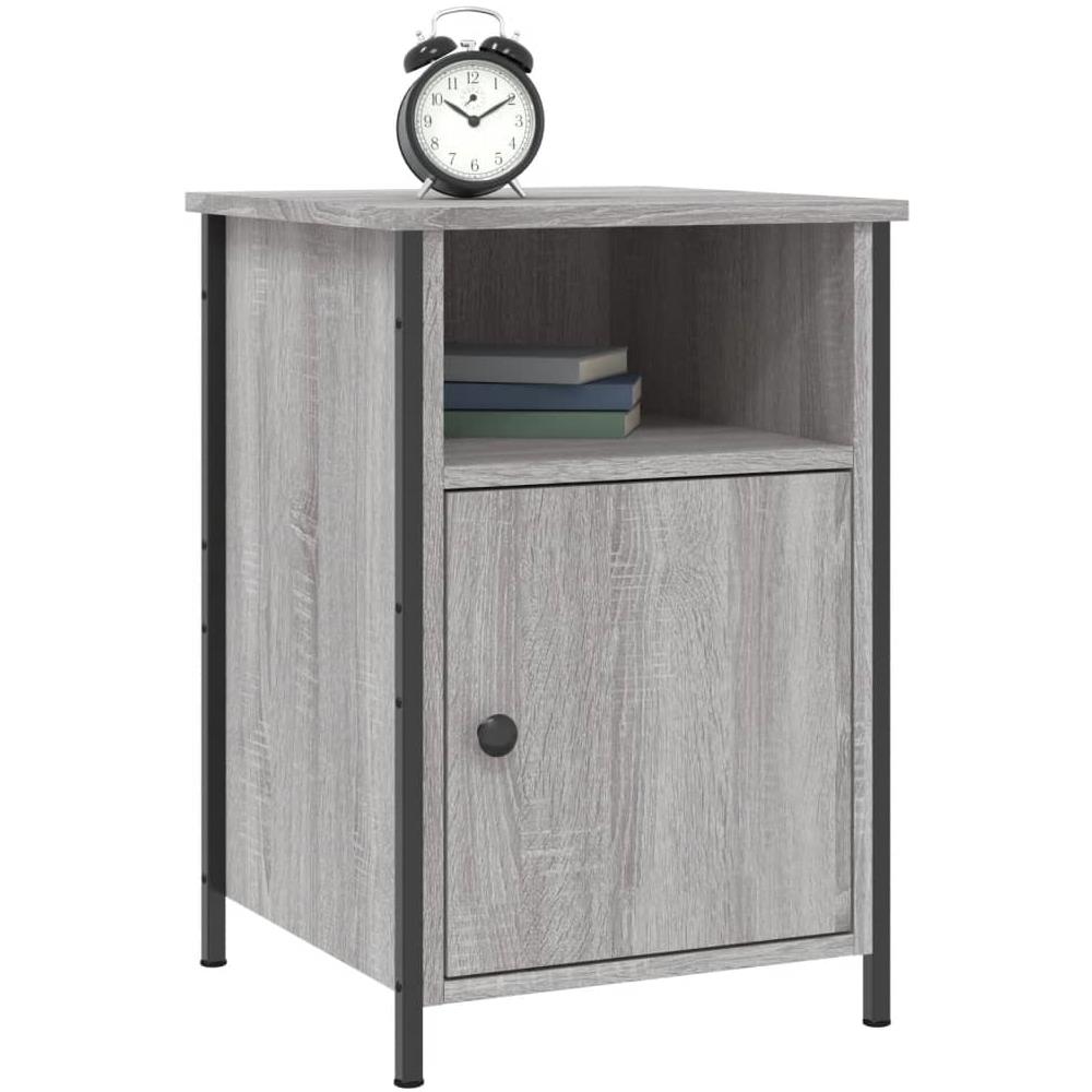 Comodini 2 Pz Grigio Sonoma 40x42x60 Cm In Legno Multistrato - Foto 3