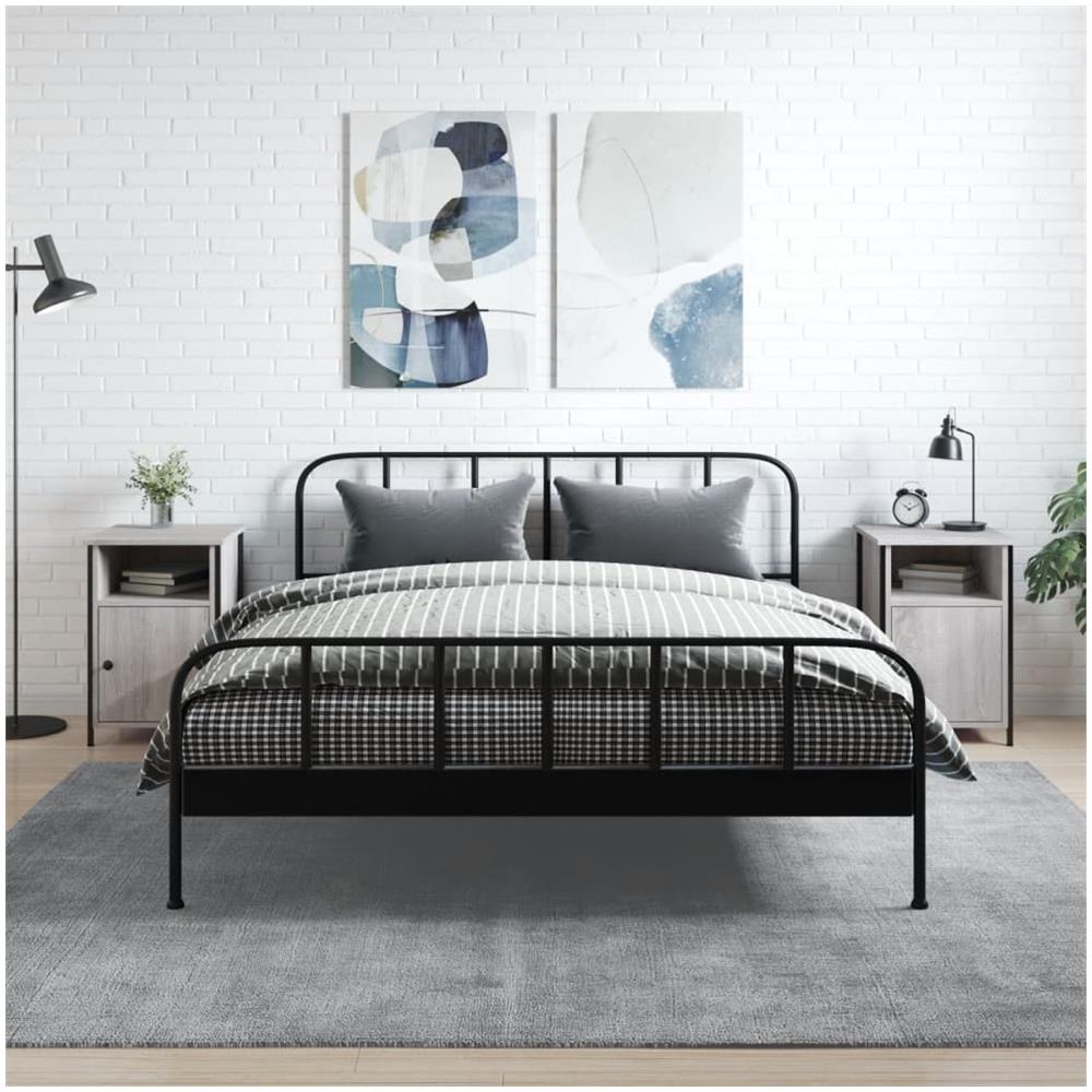 Comodini 2 Pz Grigio Sonoma 40x42x60 Cm In Legno Multistrato - Foto 1