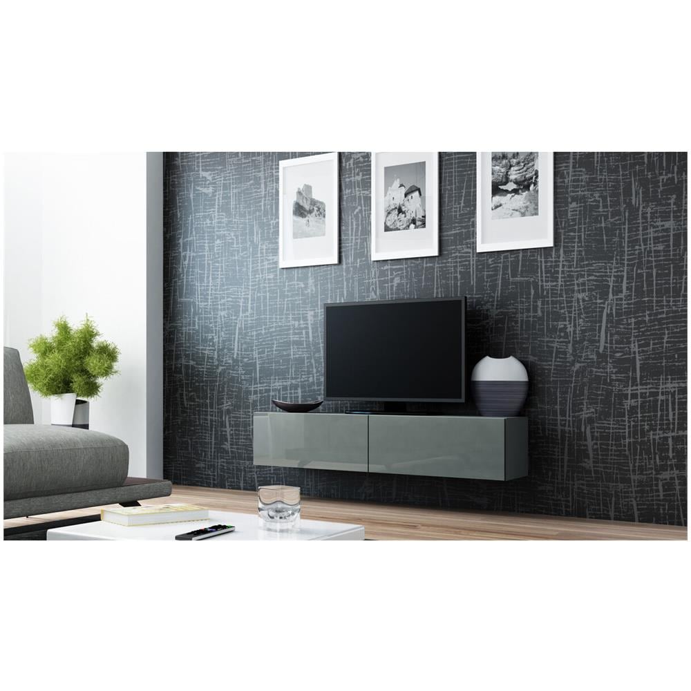 Tavolo Per Televisione Rtv Vigo140 S /s Grigio 140 X 30 X 40 Cm - Foto 1
