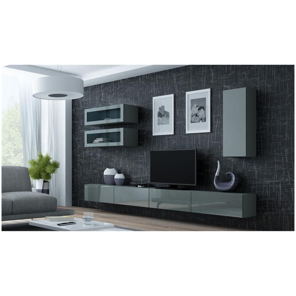 Tavolo Per Televisione Rtv Vigo140 S /s Grigio 140 X 30 X 40 Cm - Foto 4