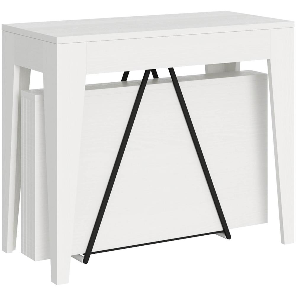 Consolle allungabile 90x42/198 cm Zima Small bianco frassino - Foto 1