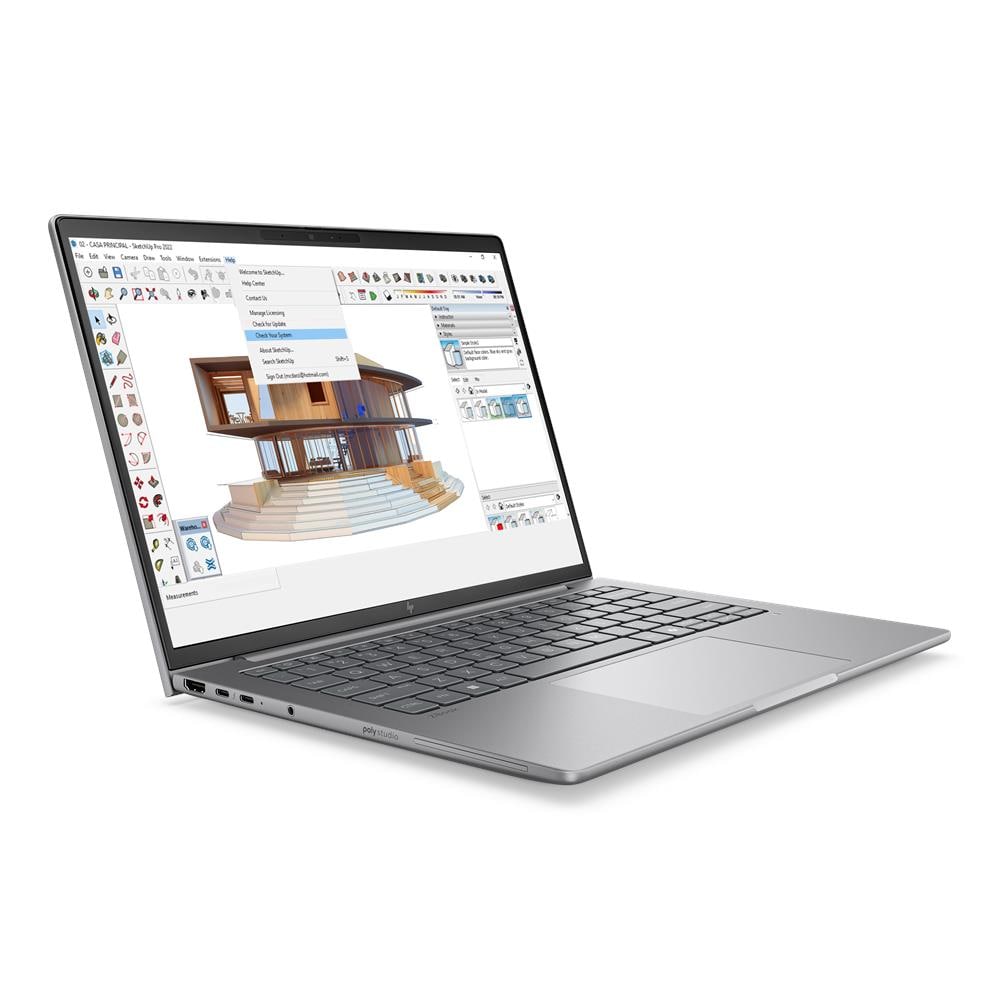 Notebook ZBook 8 G1i 14 inch Mobile Workstation PC Wolf Pro Security Edition Intel Core Ultra 7 255H Monitor 14" WUXGA RAM 32GB SSD 1TB NVIDIA RTX 500 Ada 4GB Windows 11 Pro Argento - Foto 2