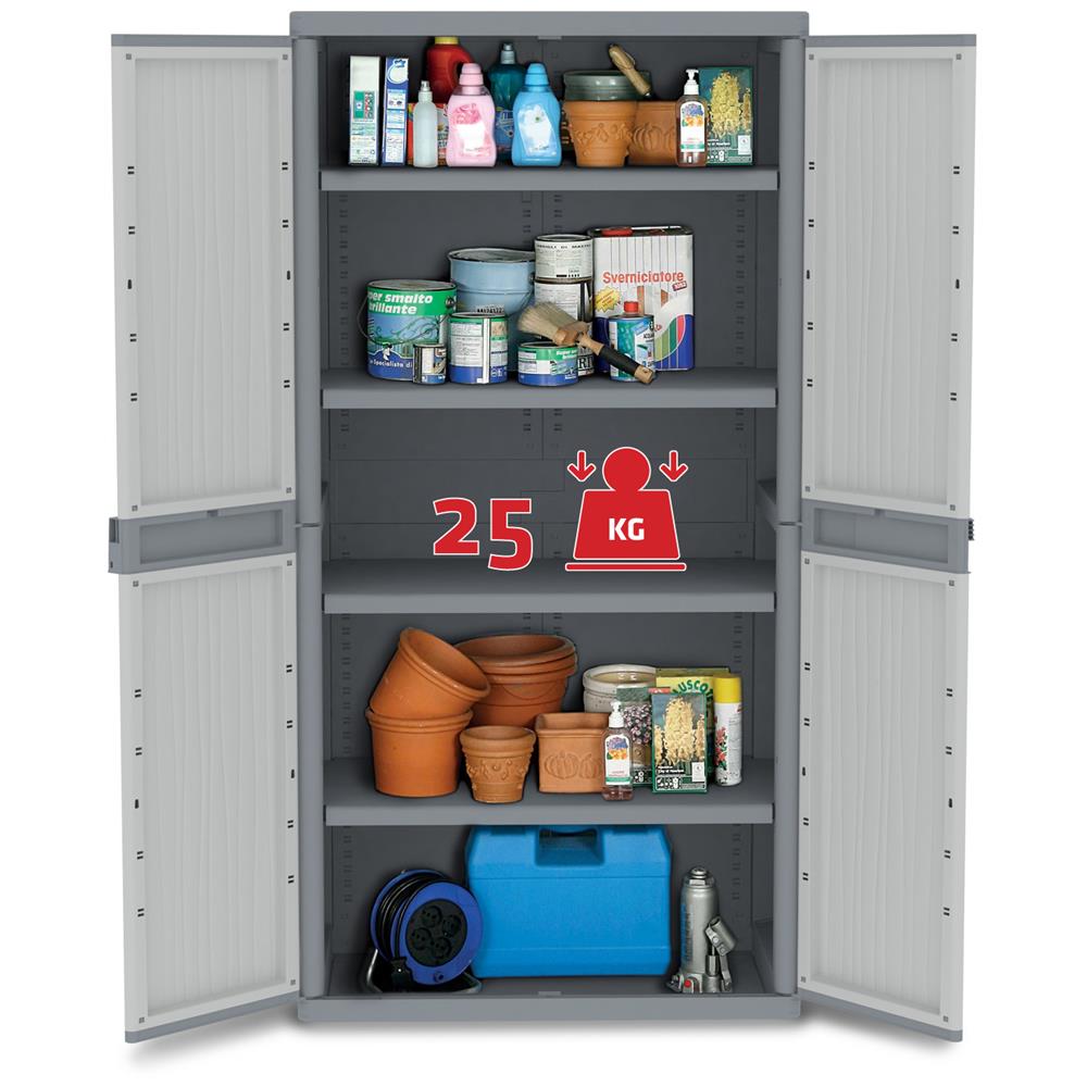 Armadio Jumbo 2900 uw 2 ante e 4 ripiani L89,7 x P53,7 x H180 - Foto 2