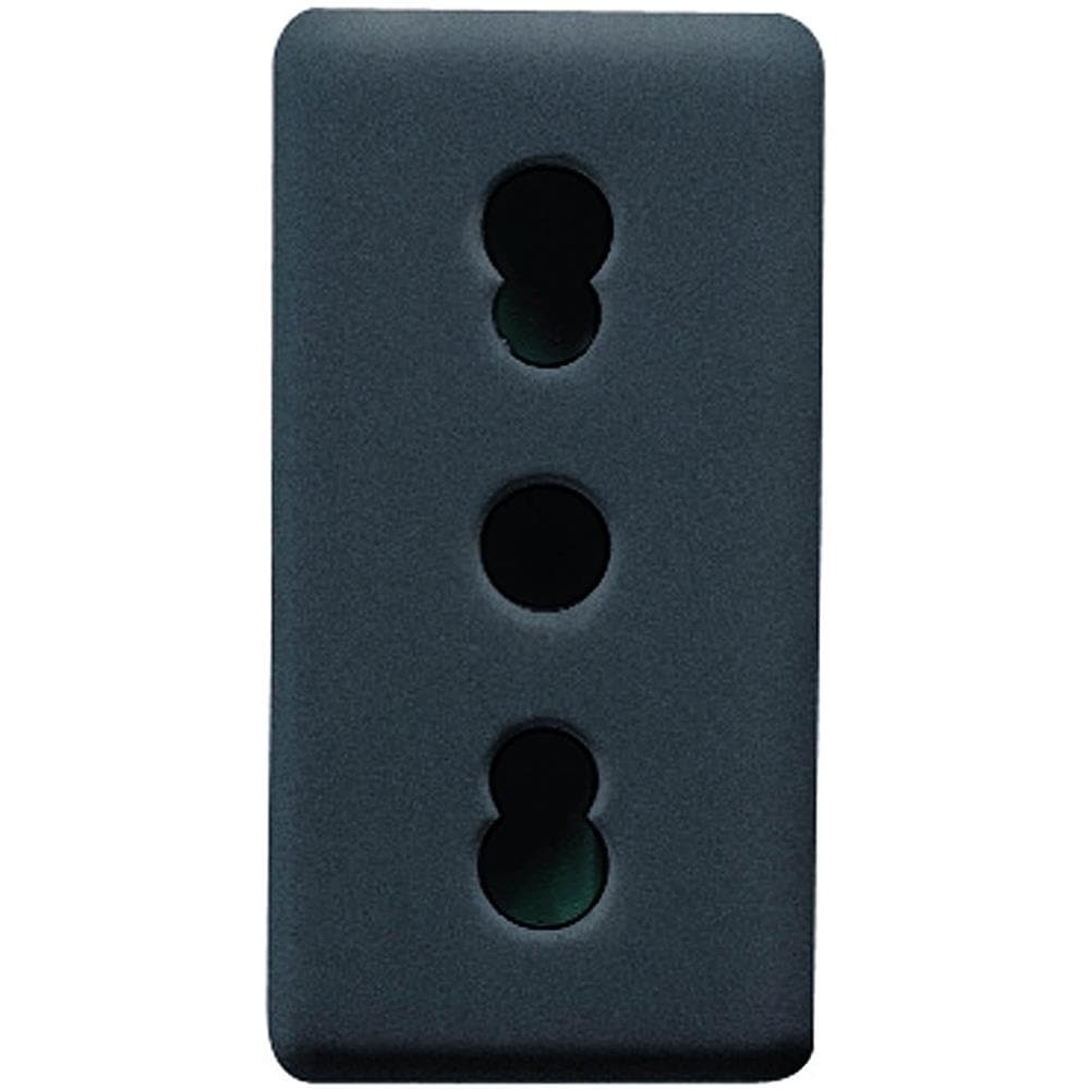 Presa Bipasso Nera 10a - 16a System Black Gw21203 - Foto 1