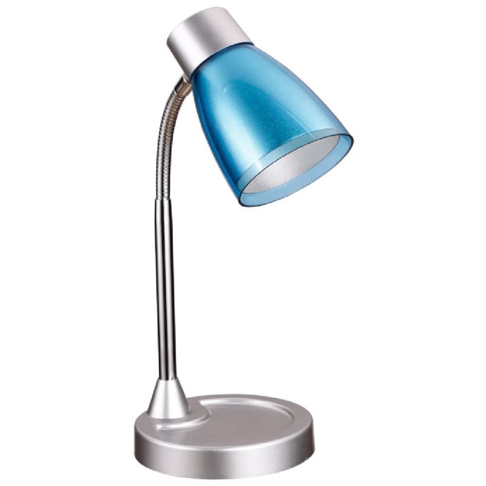 LDT055ARK-BLU - Lampada da tavolo con paralume blu 40 watt E14 - Foto 1