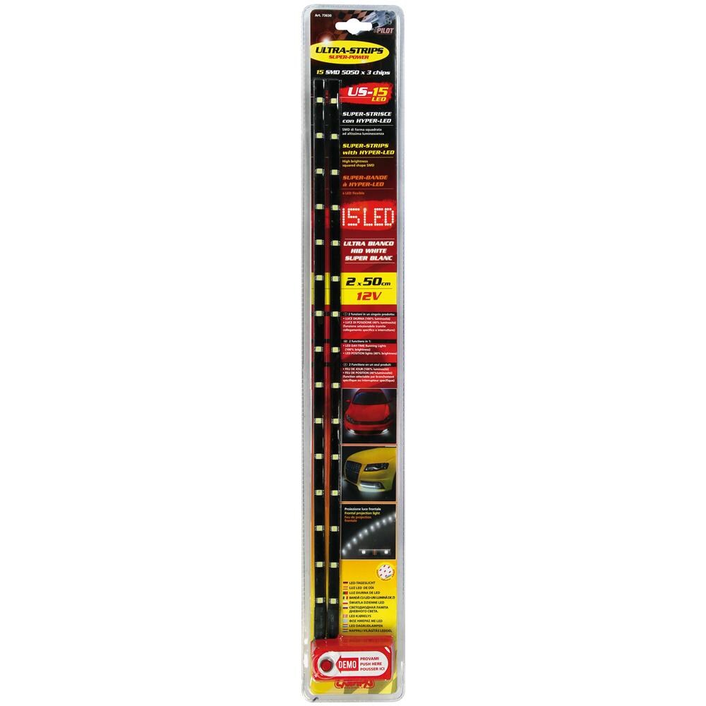 Ultra-strips 2x50cm, strisce 15led Smd, 12v Alta Lum - Foto 6