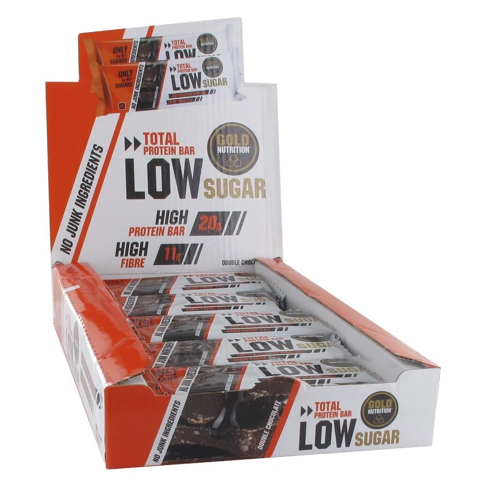 10 X Total Protein Bar Low Sugar 60 G - - Barrette Per Il Recupero - Doppio Cioccolato - Foto 1