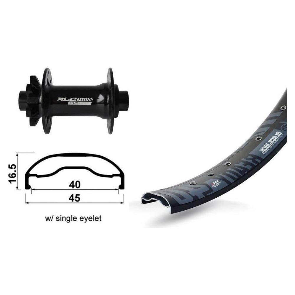 Ruote 27.5´´ Rodi Ready 40 Disc And Fw Disc 6 Holes Ricambi Dei Componenti One Size - Foto 1