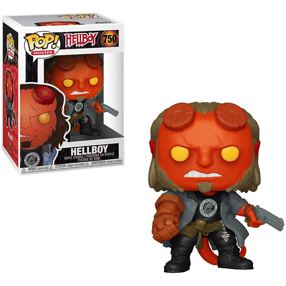 Action Figure Pop! Movies: - Hellboy - Hellboy W / Bprd Tee - Foto 1