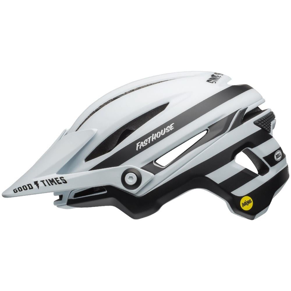 Casco Mtb Bell 2019 Sixer Mips Fasthouse Stripes Matte Bianco Nero (l 58-62cm, Bianco) - Foto 2