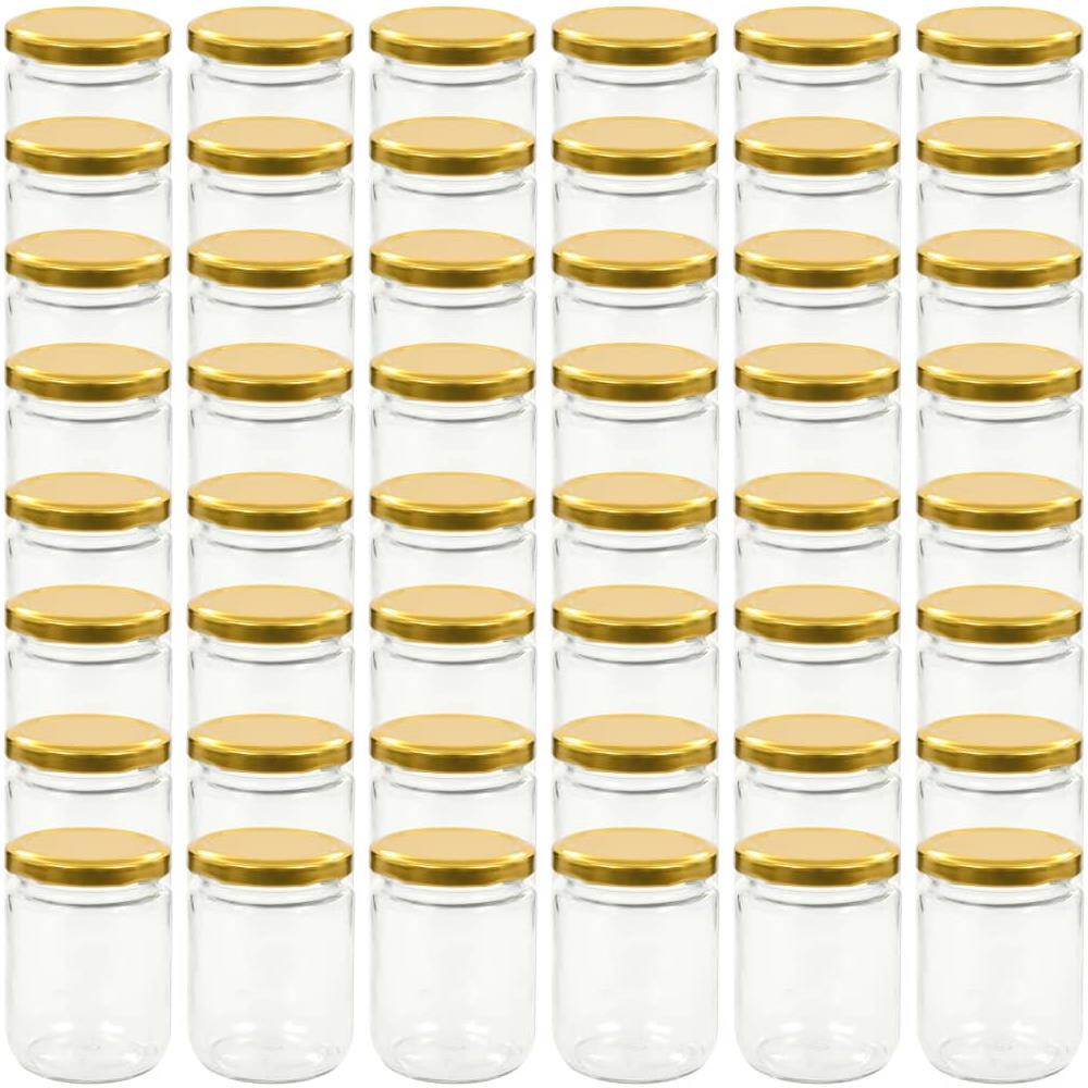 Vasi Per Marmellata In Vetro Coperchio Oro 48 Pz 230 Ml - Foto 2