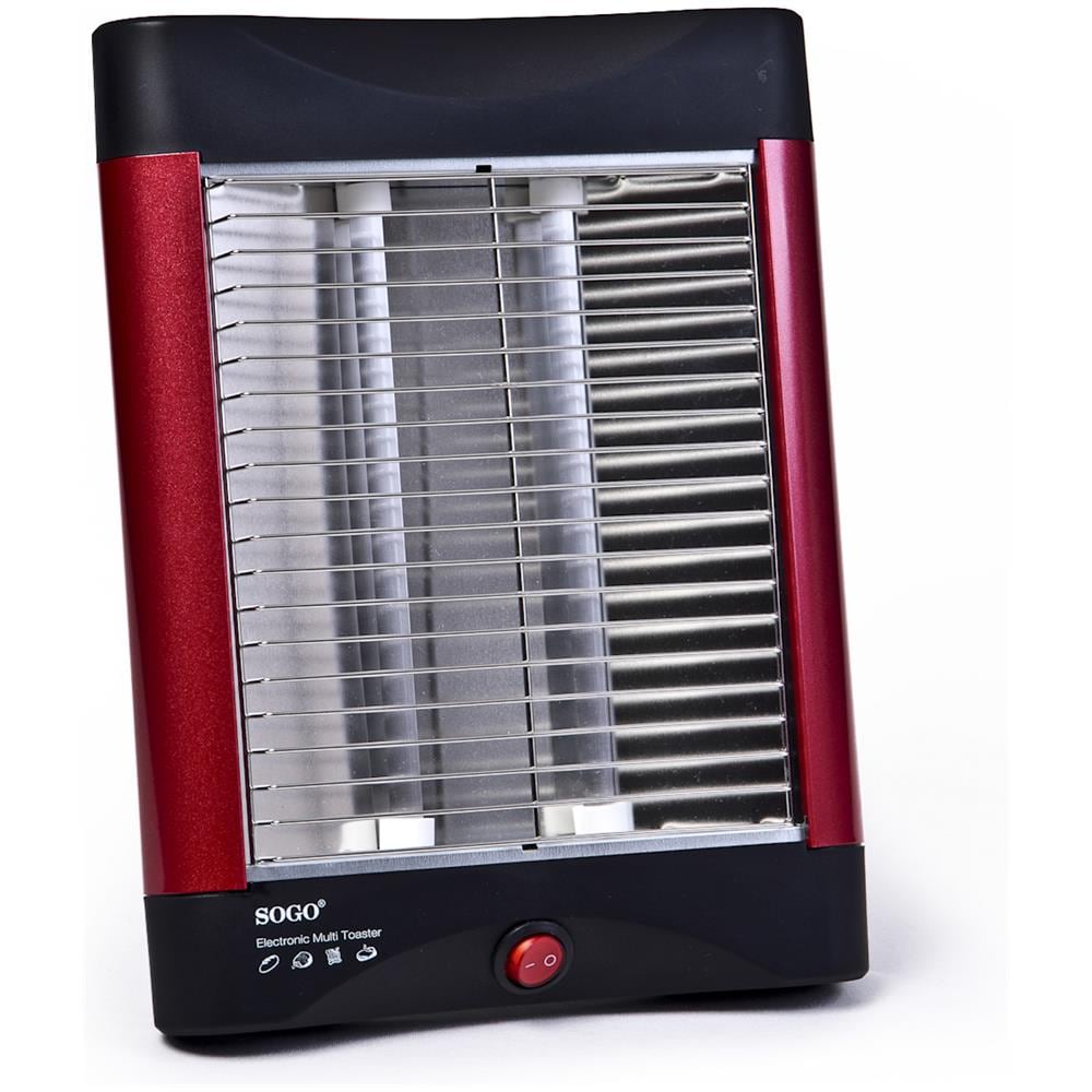 Tostapane Piatto SS-5317 a 2 Fette Colore Rosso / Nero - Foto 2