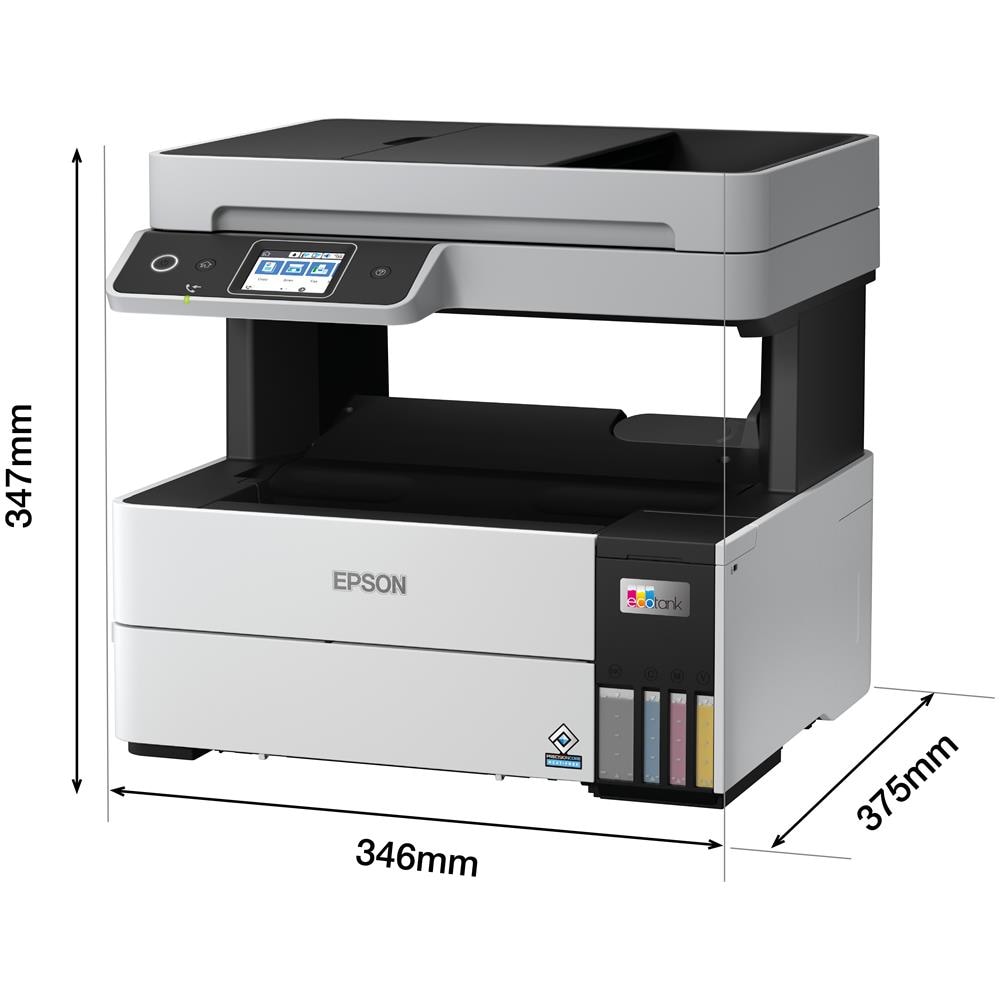 Stampante Multifunzione EcoTank ET-5170 con Display LCD Formato A4 Funzione Scanner Fax Risoluzione 4800x1200 DPI Wi- Fi LAN Colore Nero/Bianco - Foto 10