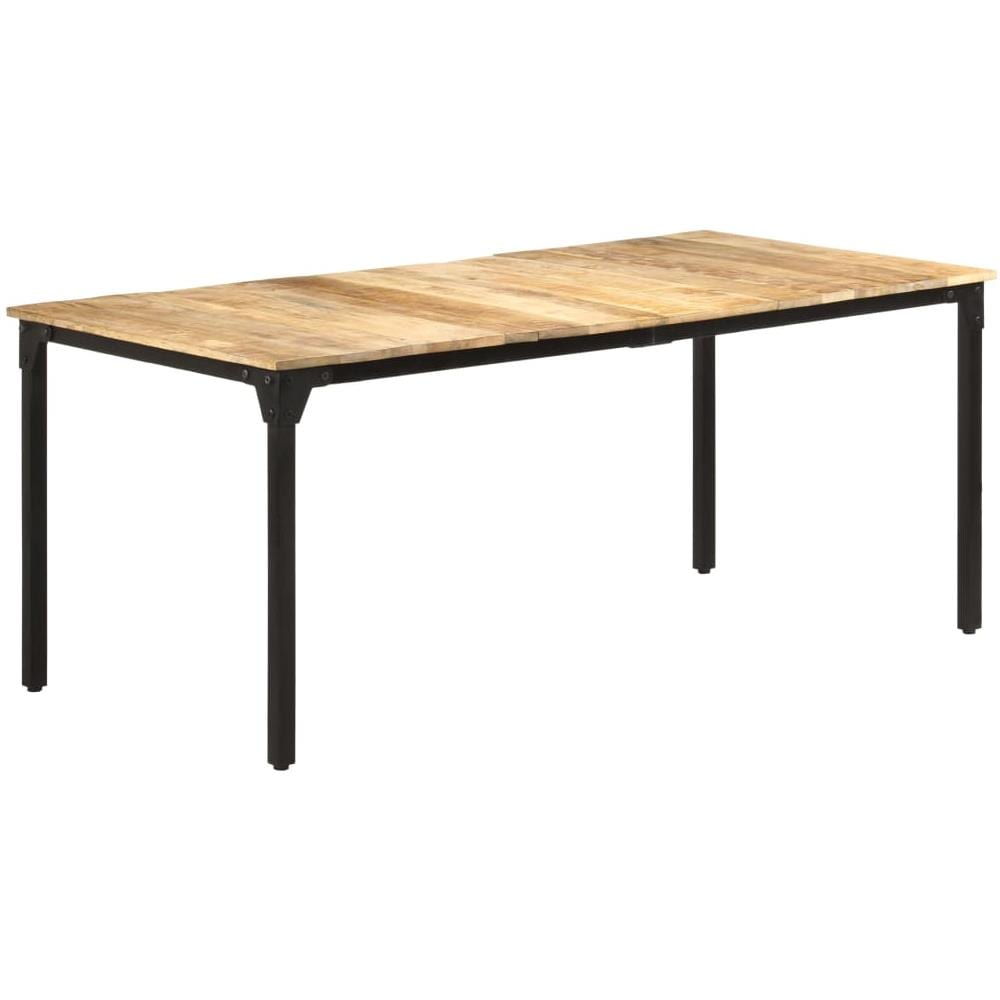 Tavolo Da Pranzo 180x90x76 Cm In Legno Massello Di Mango Grezzo - Foto 1