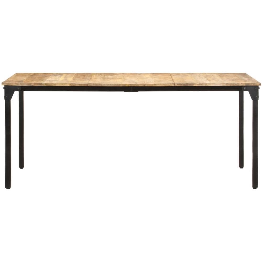 Tavolo Da Pranzo 180x90x76 Cm In Legno Massello Di Mango Grezzo - Foto 2