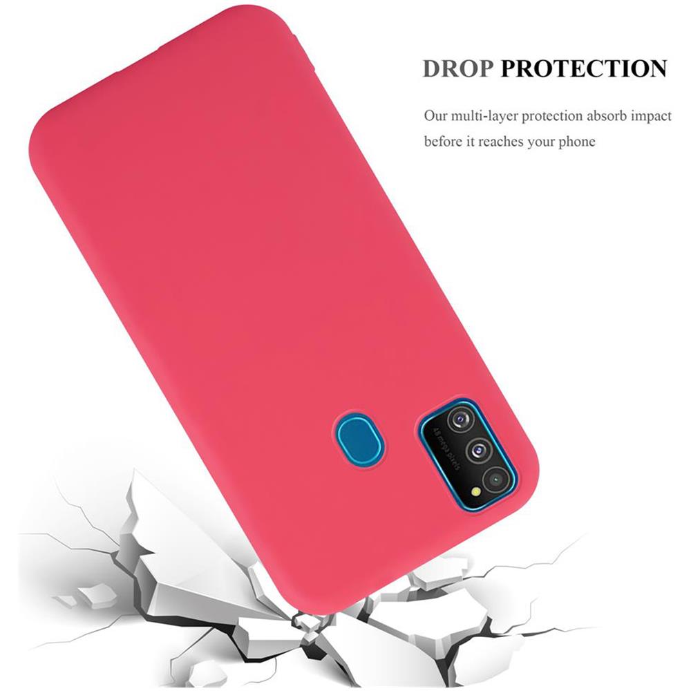 Custodia Compatibile Con Samsung Galaxy M30s / M21 In Candy Rosso - Coperchio Protettivo In Silicone Tpu Flessibile - Foto 8