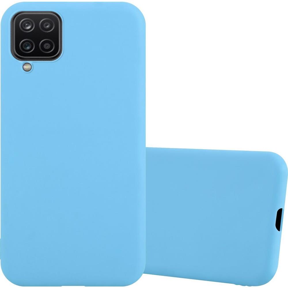 Custodia Compatibile Con Samsung Galaxy A12 / M12 In Candy Blu - Coperchio Protettivo In Silicone Tpu Flessibile - Foto 1