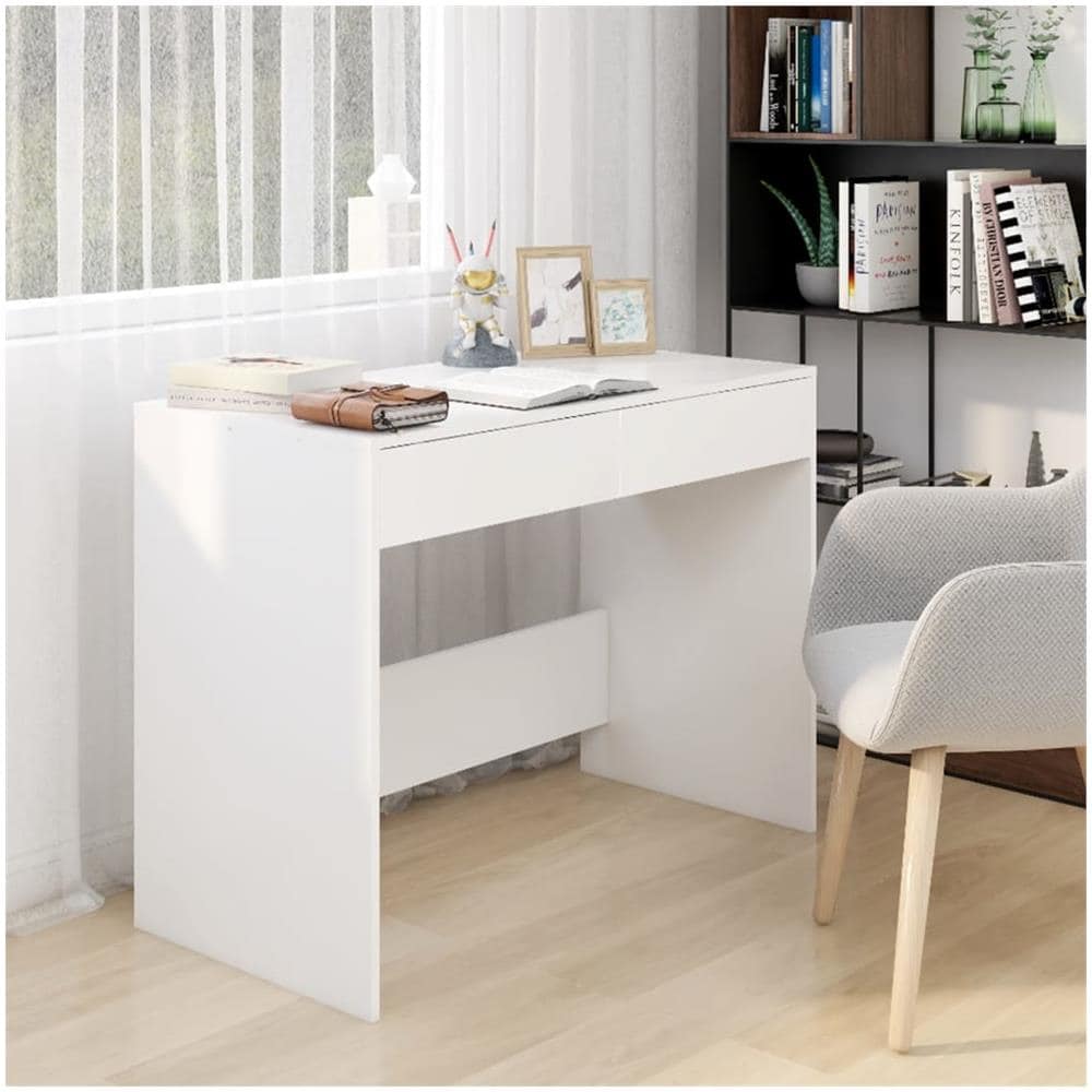 Scrivania Bianca 101x50x76,5 cm in Truciolato - Foto 1