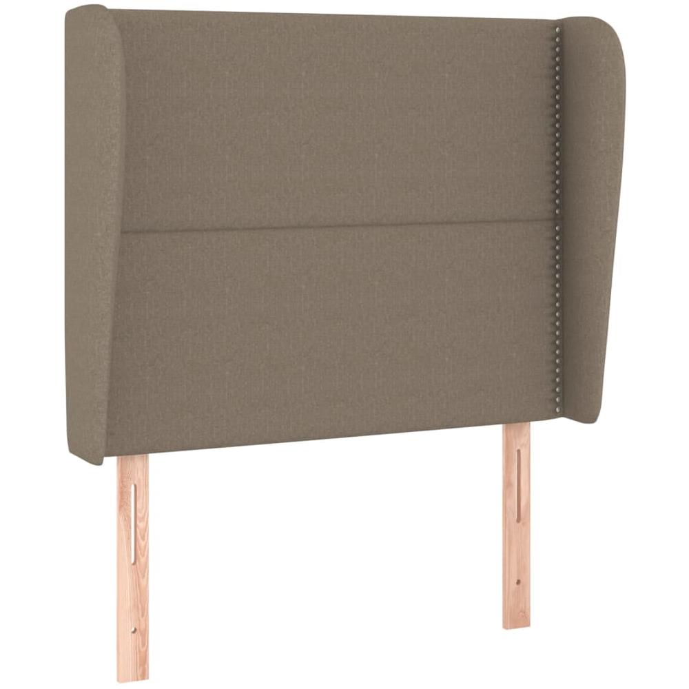 Testiera Ad Orecchio Tortora 83x23x118/128 Cm In Tessuto - Foto 2